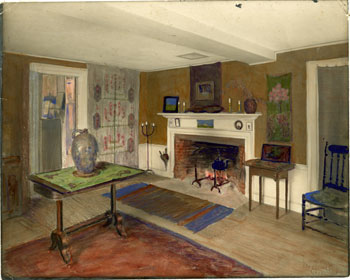 Deerfield Blue and White Society Sales Room