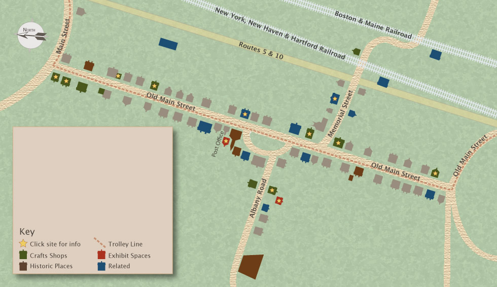 Map of Deerfield, MA